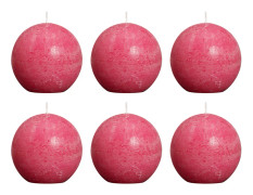 Bolsius Blockljus klotformad 6-pack 80 mm fuchsia