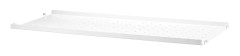String Metallhyllplan Låg Kant 78x30 cm (1-Pack) Vit