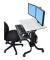 Ergotron Workfit-c Dual Sit-stand Workstation